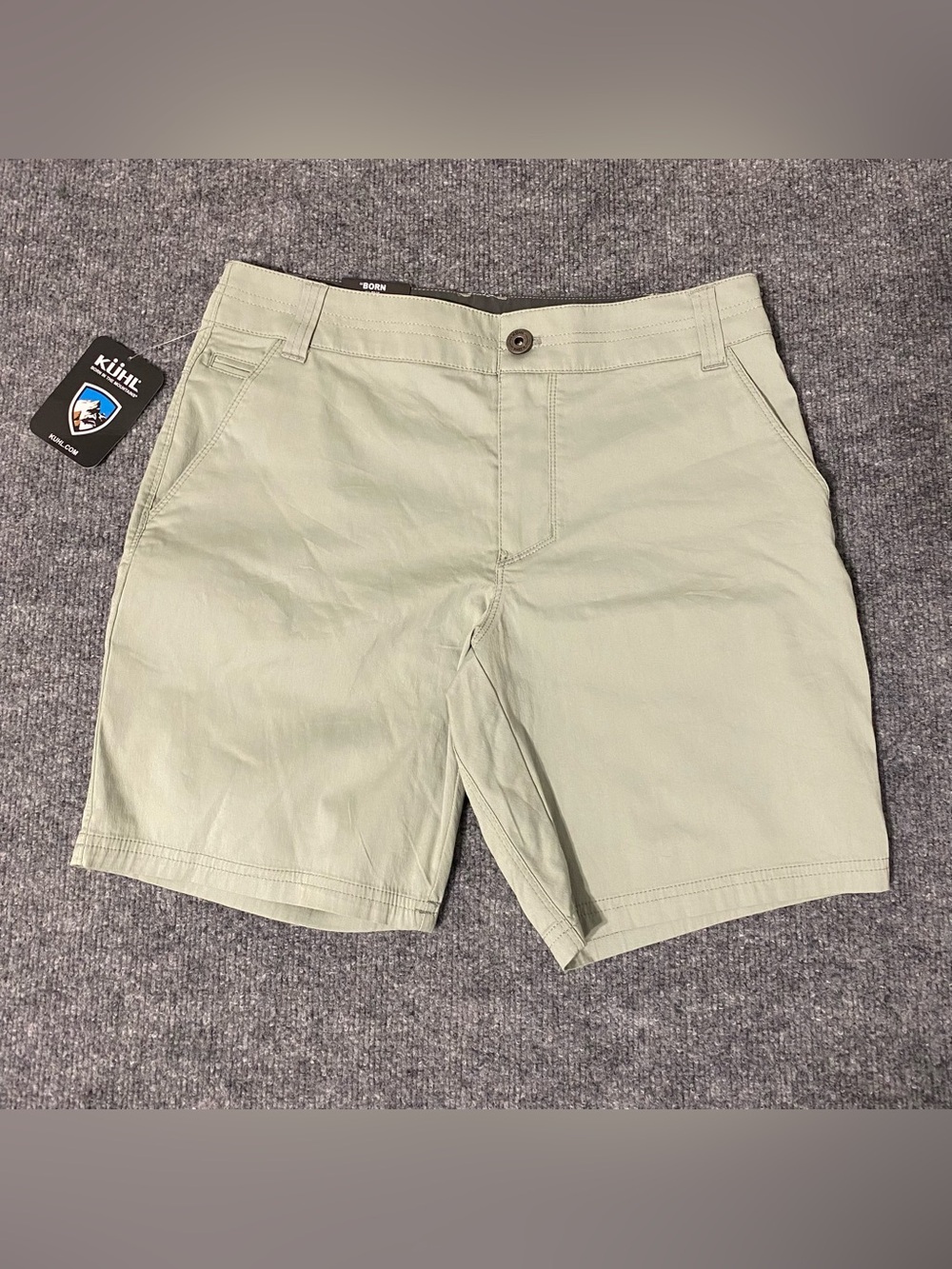 KUHL Resistor Lite Shorts Chino Desert Sage Mens 30 8 Inch Inseam NWT